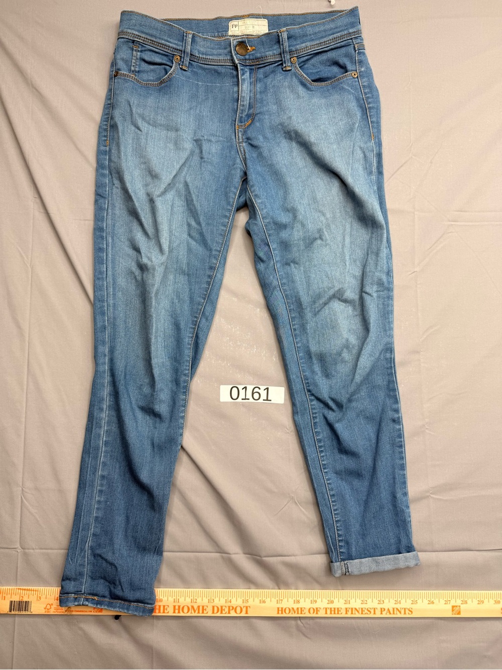 Free People Light Blue Cropped Jeans